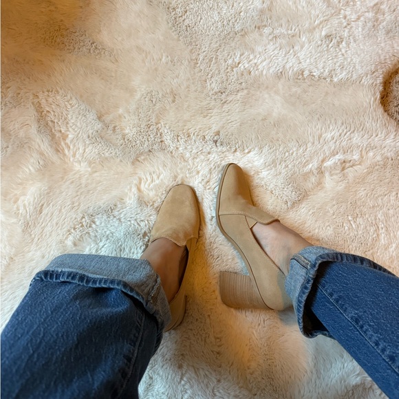 Joie Tan Heeled Shoes with Block Heel - Picture 2 of 5